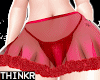 !! Red Fur Skirt