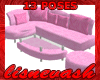 (L) 13 Pose Pink Couch