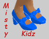 Blue doll shoes