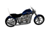 Blue Victory Motorcycle