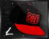 |L| OBEY BLACK/RED