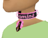 Domina Collar Pink Black