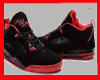 D| RED & BLK Jordans