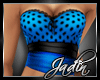 JAD Mini Corset Top Blue