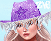 Star Cowgirl Hat Purple