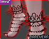 Demon Spike Feet Red