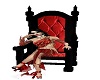 Red Black Thron/Chair