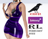 Dark purple Latex dress