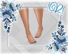 Bare Feet W/Jewels Blue