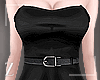 ℤ Satin Black Dress