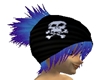 Skull Beanie Blue Hair