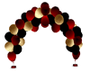 Balloon Arch Red/Blk/Gld