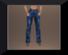 Leather blue pants