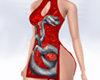 Snake Asian Short Dress
