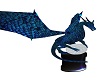 Blue Dragon Statue Right
