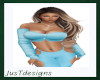 JT Halter Top Aqua