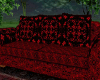 red n black sofa set