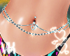 VK. Silver Belly Chain