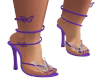 Purple Butterfly Heels