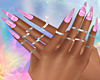 -J- Pink Nails Rings v2