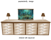 dresser with aquarium