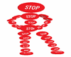 stop sign man
