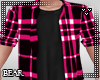 B l Pink Plaid Shirt