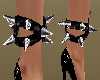 Black Spike Anklets