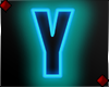 Neon Letter Y