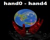 Red Hand Planet Dj Light