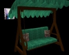 green swing chair