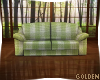 Green Plad Sofa