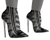 gray/blk bootties