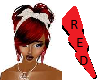 Red's tied updo White