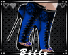 {B} Blue Corset Boots