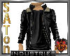 [SaT]Leather Jacket blk
