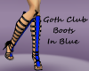 Goth Club Boots - Blue