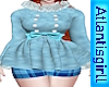 Blue Coat Fur Trim