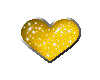 yellow sparkle heart gla