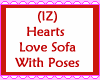 Hearts Love Sofa wPoses