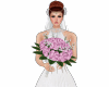 Bridal bouquet com  pose