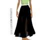 black scarf skirt