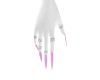 Pink Glitter Nails