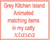Grey Kitchen Island A.