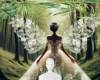 Lady waterfall dress bg