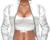 Ella WhiteLeather Jacket