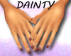 Dainty Hands Brown Nails