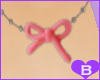 ~BZ~ Bow Necklace Pink