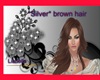 *Silver*Brown hair
