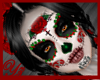 catrina verde y rojo